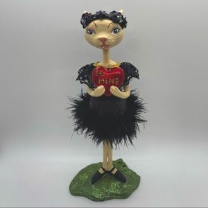 Be Mine Cat Figurine